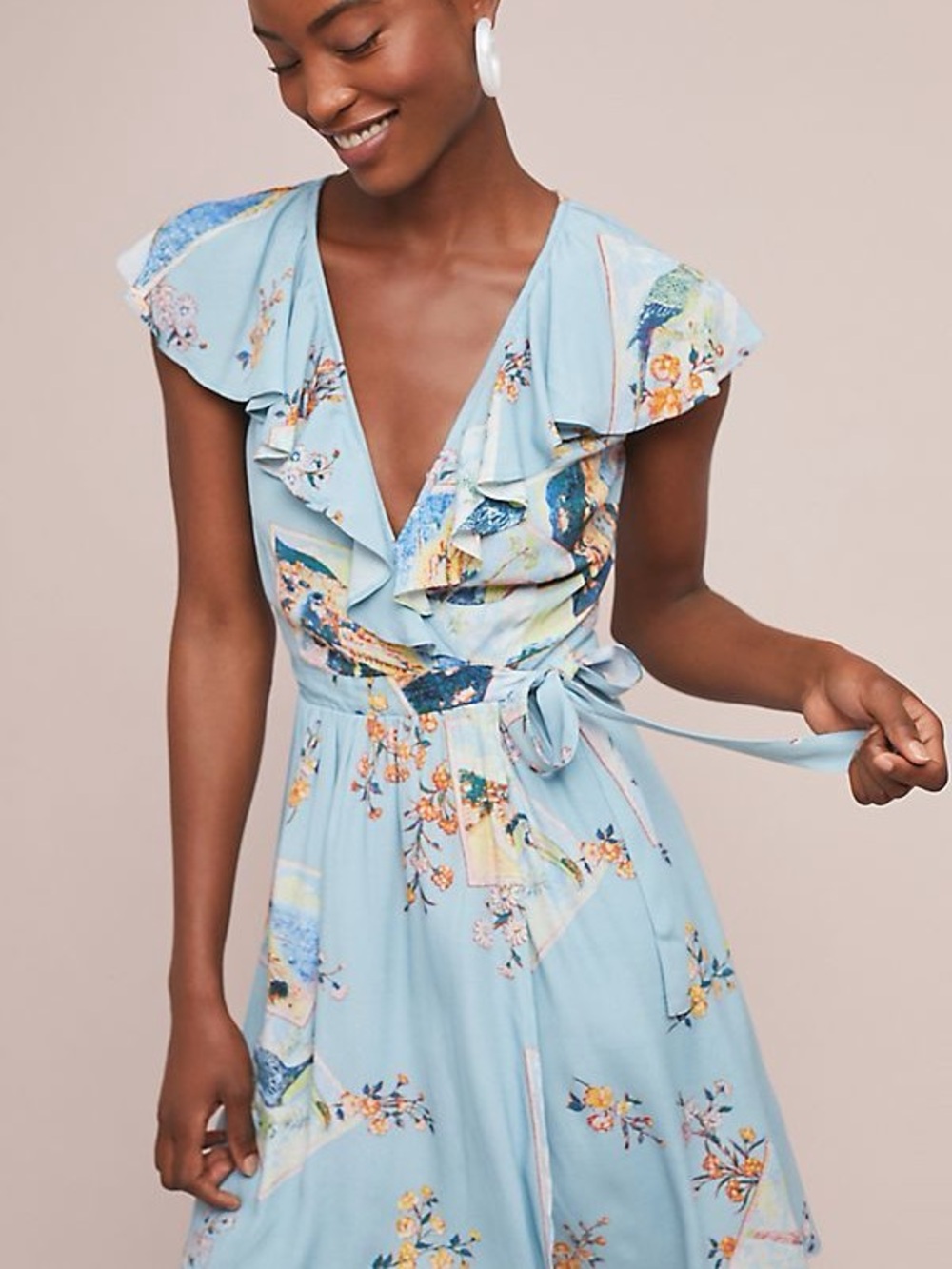 Maeve Anthropologie Rosalia Wrap Dress Size 6P